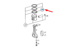 Segment de piston moteur
