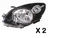 COPPIA FARI FANALE PROIETTORE ANTERIORE SX DX RENAULT TWINGO DAL 2007> P/NERA