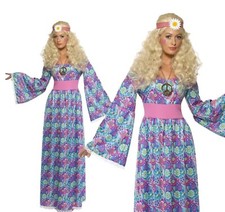 Maxi abito donna hippy fiori
