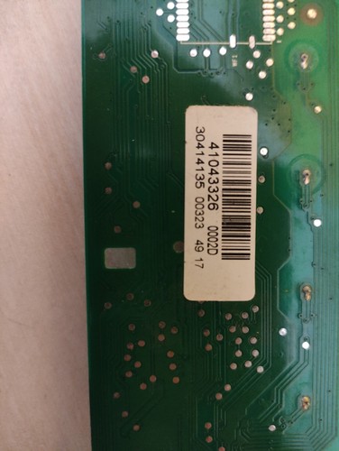 Scheda 41043326 per - , lavatrice