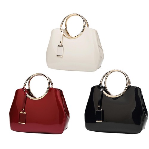 Borsa mano vernice - a, in