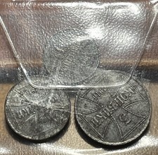 MONETA OCCUPAZIONE TEDESCA - I GUERRA MONDIALE 1, 2 E 3 KOPECKS 1916 - OBER OST