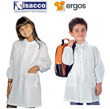 Isacco Grembiule POLLICINO Asilo Scuola Materna Unisex Grembiulino Bianco 000200