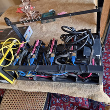 Mining Rig Frame + motherboard + alimentatore - Come Nuovo - 