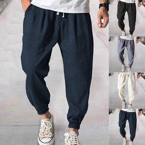 Pantaloni retrò finto lino - in,