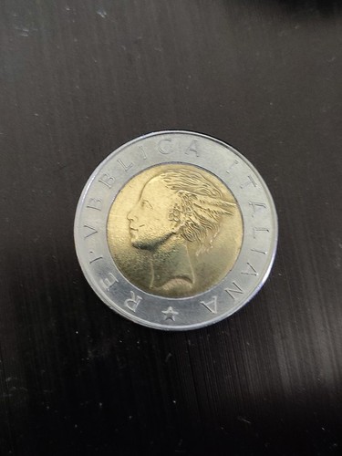 500 lire bimetallico - 500,