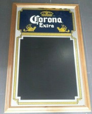 Specchio BIRRA CORONA con lavagna - targa bar - pubblicitario - vintage
