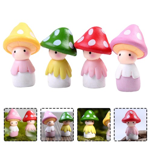 4pcs miniature fungo - miniature, decori