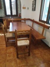tavolo con panche IN LEGNO MASSELLO CONDIZIONI BUONE