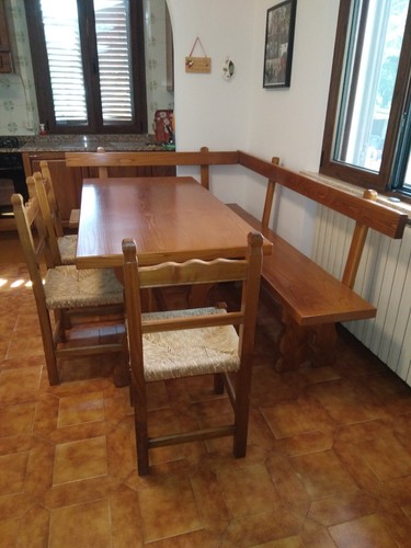 Tavolo con panche legno - tavolo,