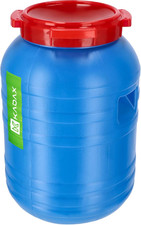 Grande Barile in Plastica, Tanica Con Coperchio per Conservazione Degli Alimenti