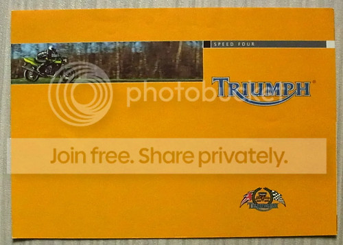 Brochure vendita moto - , triumph