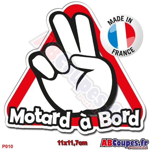 Sticker autocollant motard - motard, à