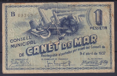 Billete canet mar peseta - de,