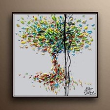 Albero 25" Dipinto Olio su