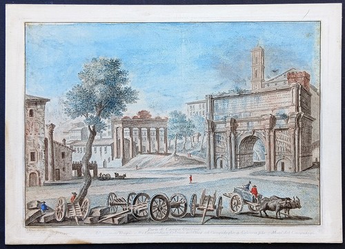 Stampa antica roma - roma, romano