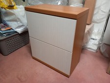 libreria legno 2 vani con sportelli circa 70x35 cm