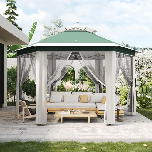 Gazebo 9x3 impermeabile - 3.9x3.9m,
