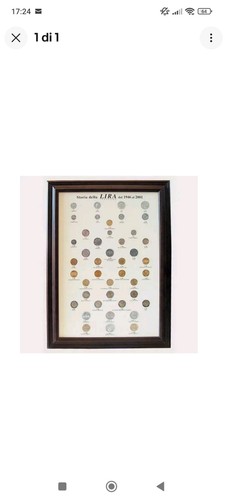 Quadro con serie monete - serie,