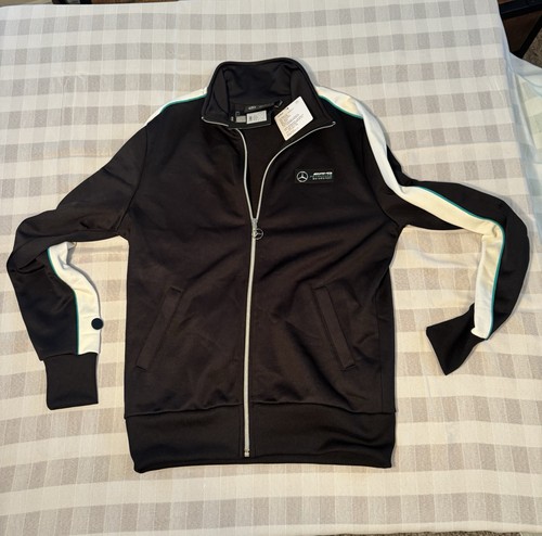 Felpa nera ufficiale mercedes - nera,
