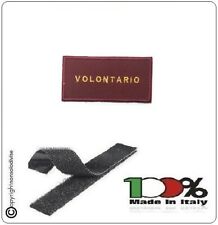 Patch Grado Rosso Su Strip Vigili Del Fuoco Volontario VVFF-G2