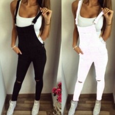 Donna Strappato Tuta Tuta