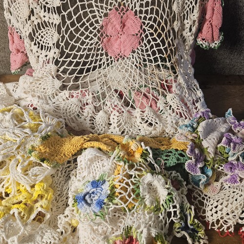 Vintage hand crochet lot - crochet, 18
