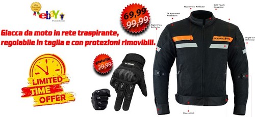 Giacca moto estiva - estiva, mesh