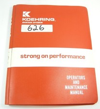 Koehring Bantam 626 Telekruiser Gru per terreni accidentati manuale riparazione officina assistenza