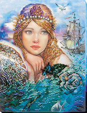 Kit ricamo perline - a, sirena