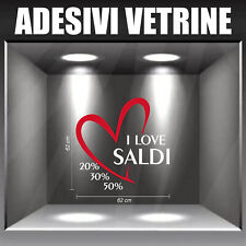 Adesivi vetrine saldi estate