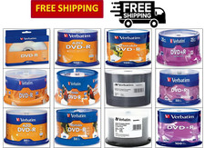 Verbatim DVD-R & DVD+R 16X dischi vuoti, 4,7 GB - AZO Dye & Inkjet DVD stampabili