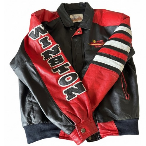 Giacca pelle vintage - , nascar