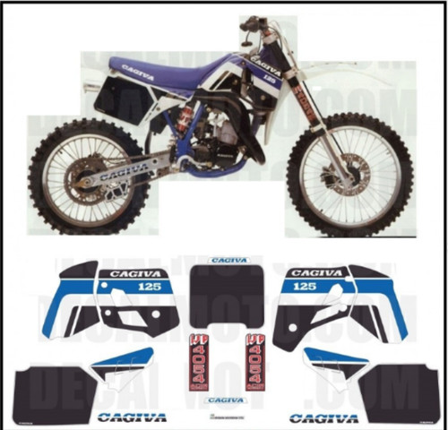 Adesivi wmx 125 1989 kit - adesivi,