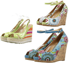 Zeppe sandandali tacco decolte