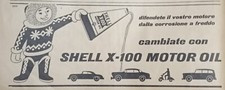 Pubblicita Vintage Anni 50 : Shell X 100 Motor Oil