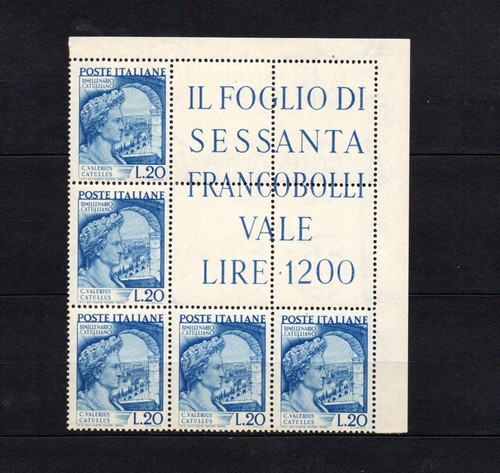 Italia 1949 blocco angolare - blocco,