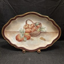 Set 2 piatti smerlati frutta