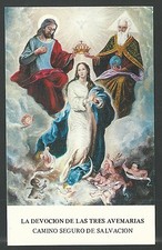Estampa de la Santissima Trinidad andachtsbild santino holy card