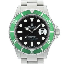 ROLEX Submariner Date 16610LV Lunetta Verde Seriale #M Scatola/Carta