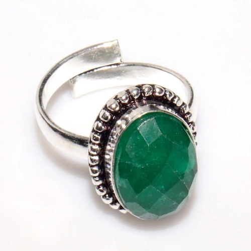 Anello smeraldo simulato - smeraldo,