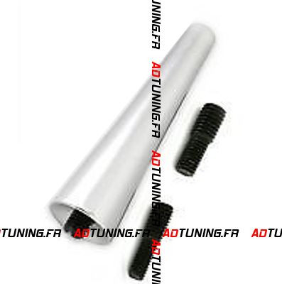 Antenne courte 55mm chrome - courte,