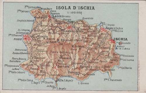 Isola ischia cartolina - isola,