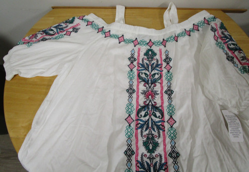 Top blusa roaman bianco - blusa,