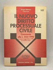Il nuovo diritto processuale civile - Beltrani - Simone 1993
