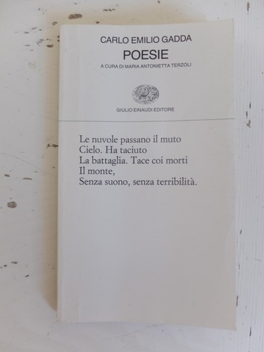 Poesie carlo emilio - poesie.,