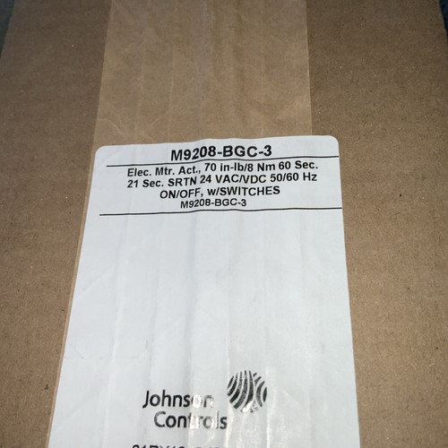 Johnson controls m9208 - johnson, m9208-bgc-3