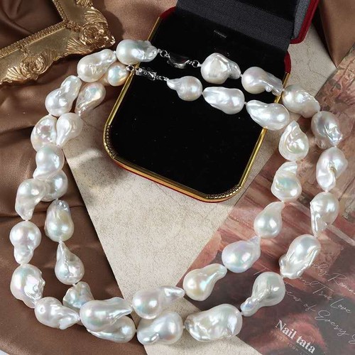 Collana con perle barocche - 18,