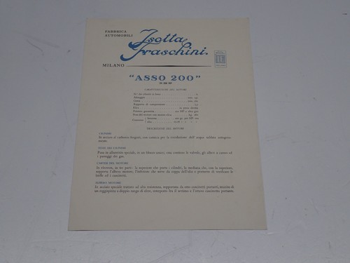 Isotta fraschini motore asso - motore,