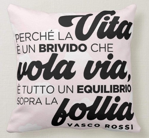 Cuscino 40x40 frase - frase, dedica